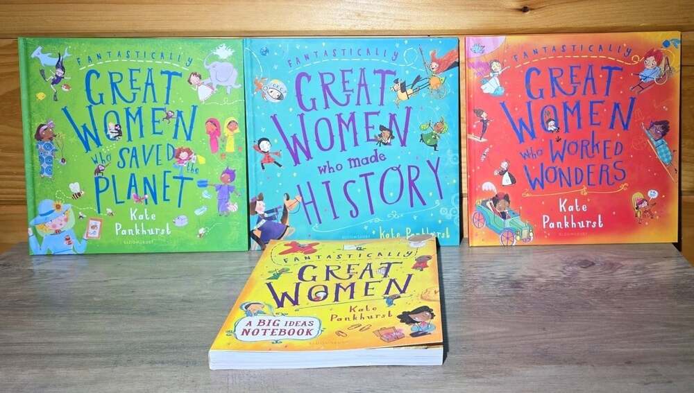 Fantastically Great Women 3 Books plus journal Brand New! No box